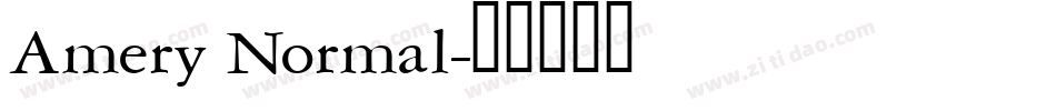 Amery Normal字体转换